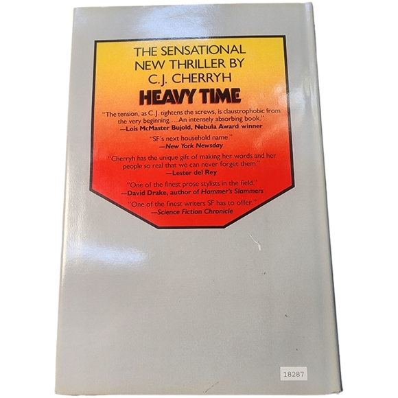 Heavy Time by C J Cherryh Vintage SciFi Thriller Hardcover Book - Picture 2 of 4